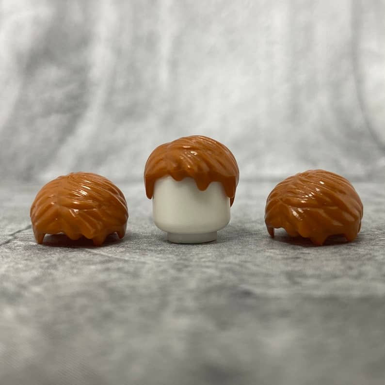 3-pack Parted Ginger hair for Minifigures