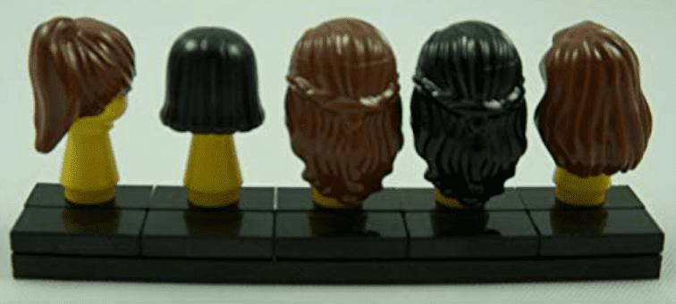 LEGO Minifigure Minifig Hair Pack of 5 - Female Hair Pieces