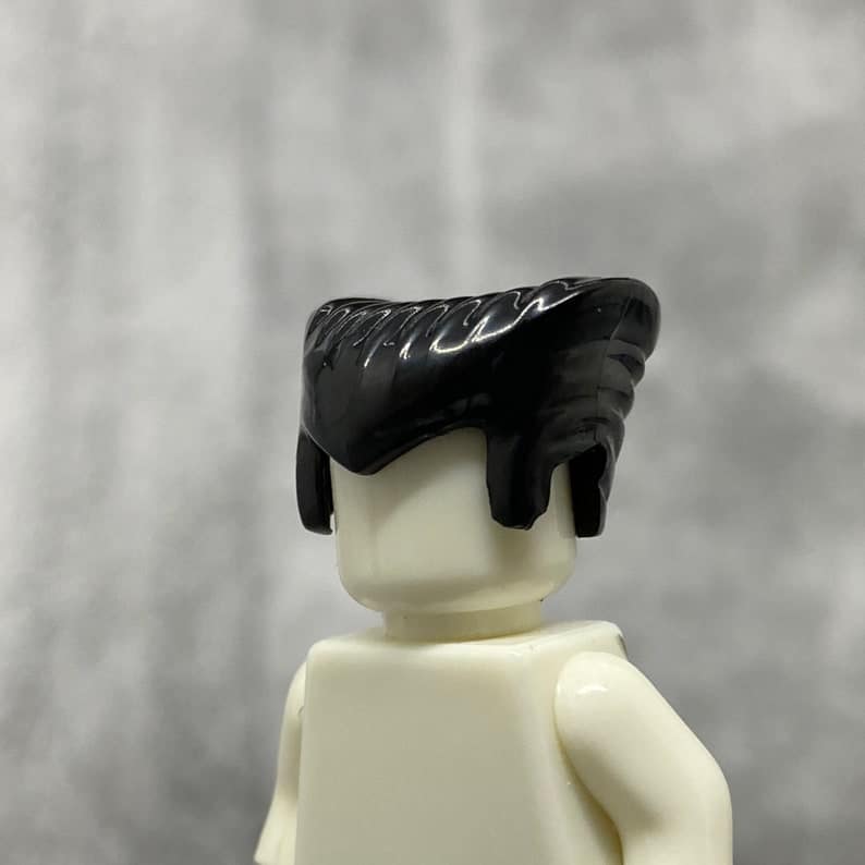 Wolverine Style Black Hair for Minifigures