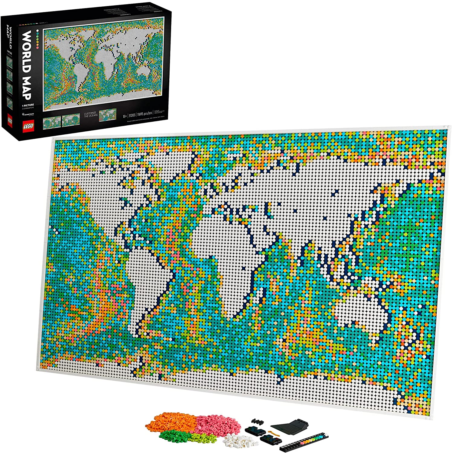 LEGO Art World Map