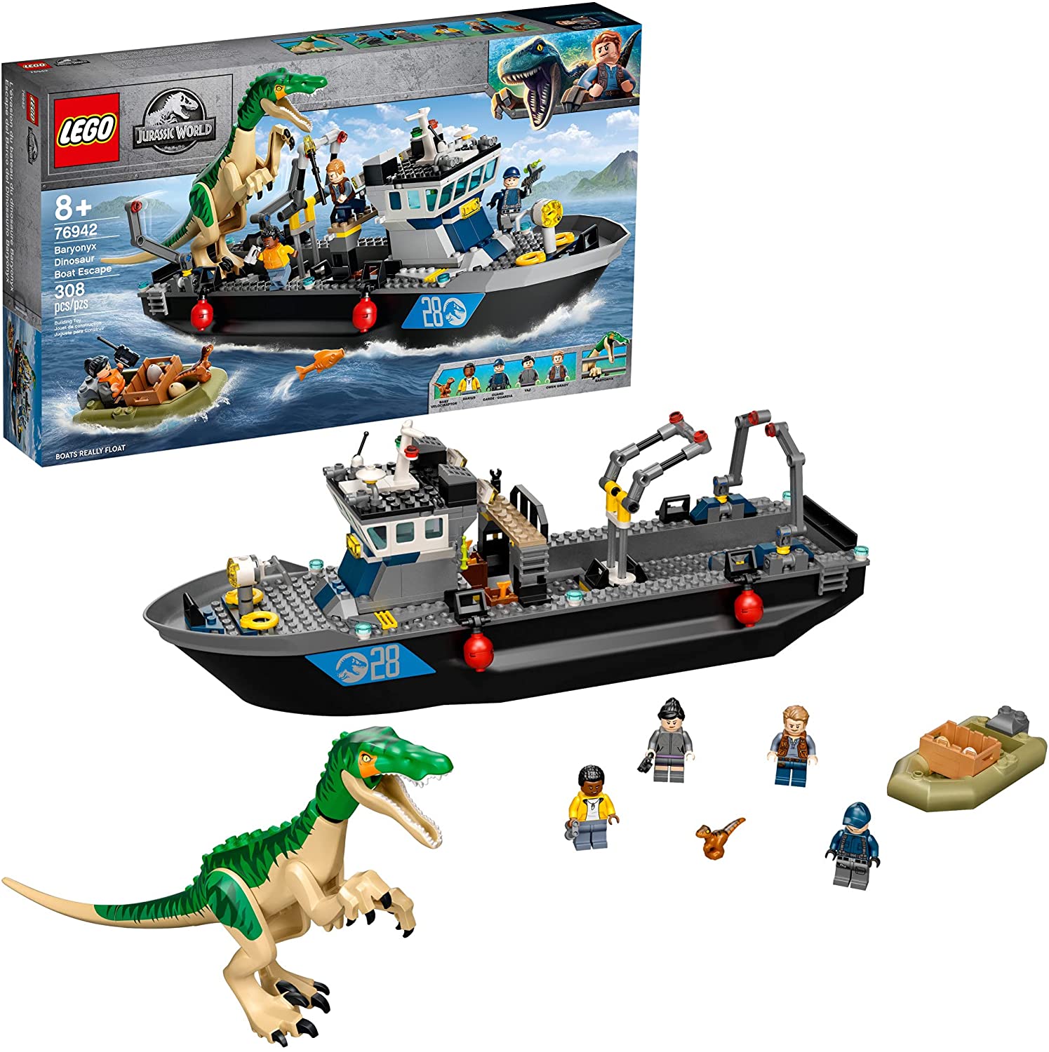 Baryonyx Dinosaur Boat Escape 76942