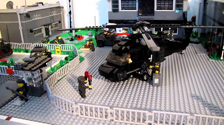 Custom Lego Military Base Hangar and Barracks