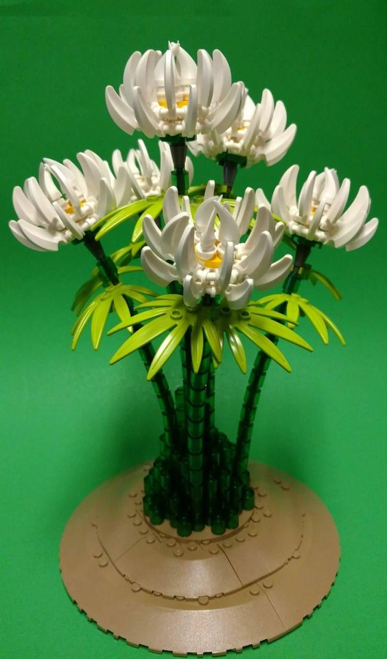 White LEGO Flowers