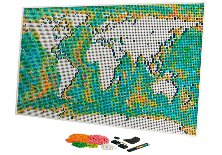 World Map Lego