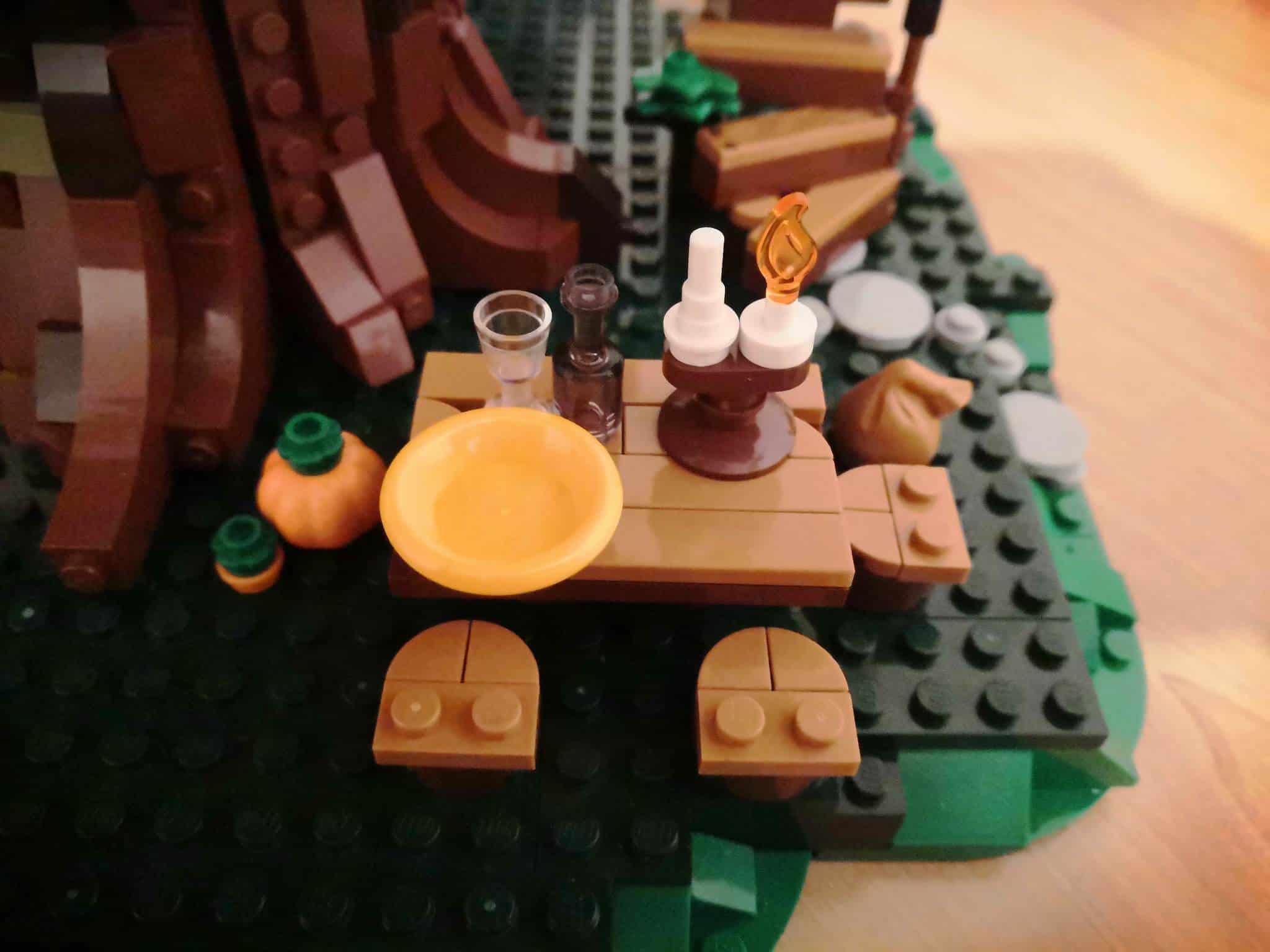 lego treehouse review picnic table