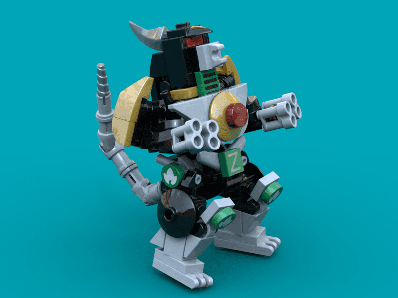 LEGO Power Rangers dragonzord roars