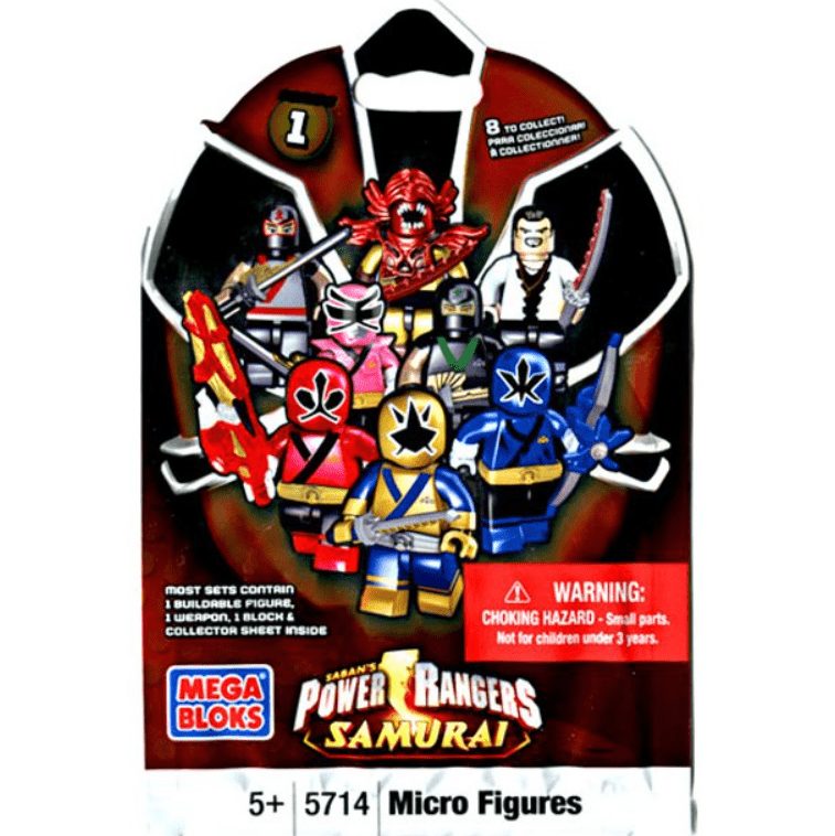 mega bloks power rangers samurai series 1 minifigure mystery pack