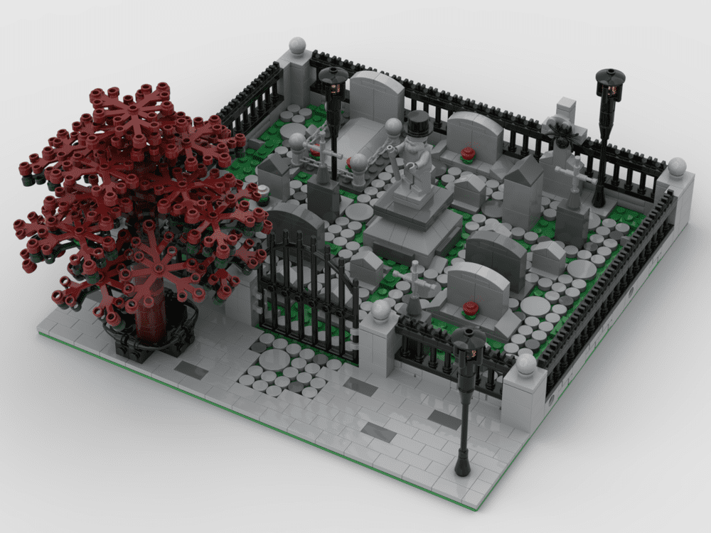 LEGO Zombie Ideas cemetery