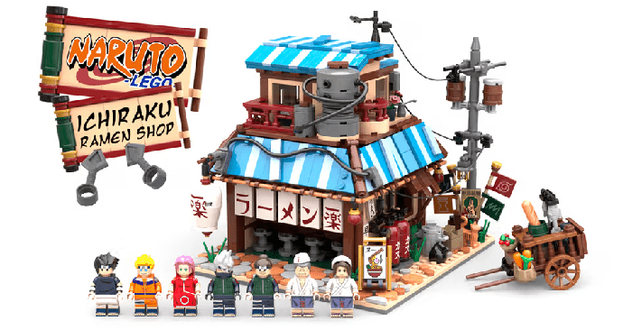 Naruto LEGO Ideas Ichiraku ramen shop 