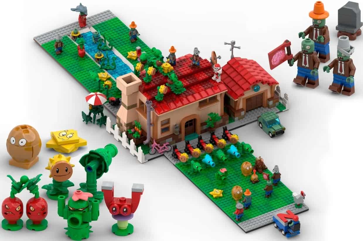 LEGO Zombie Ideas plants vs zombies