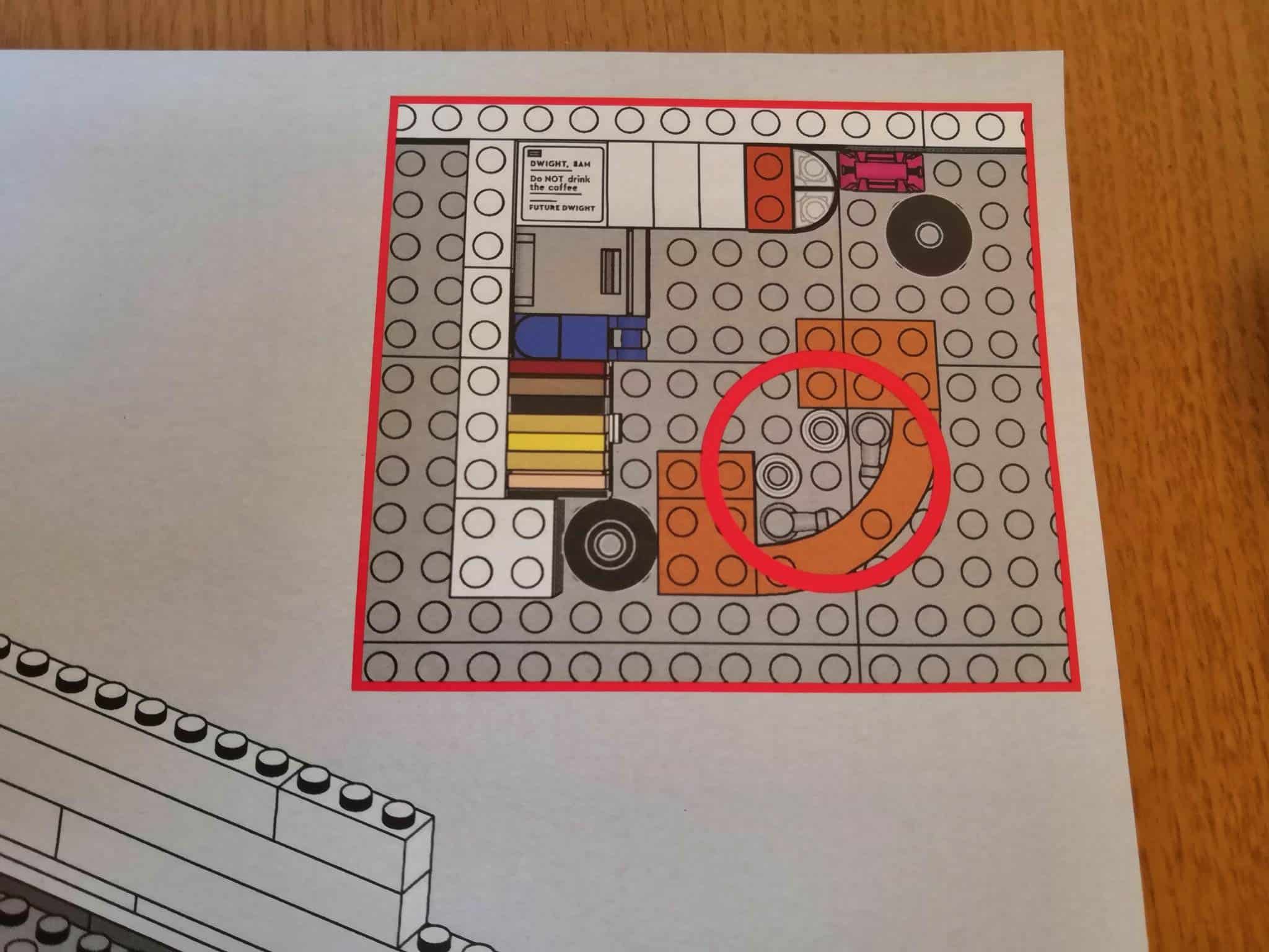 LEGO The Office top-down instructions