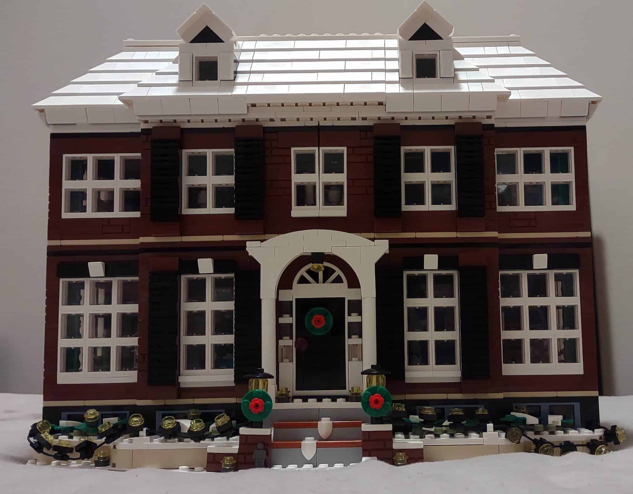 lego home alone house complete front