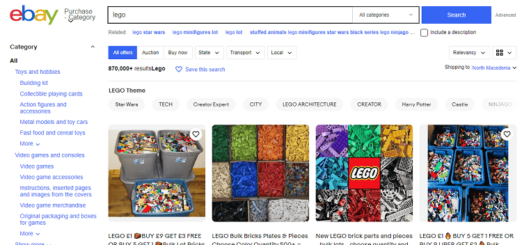 Where to Find LEGO Deals Online ebay lego