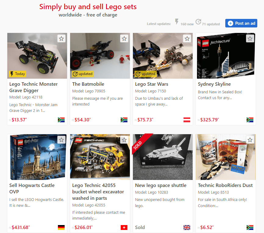 pilotbrick Where to Sell LEGOs Online