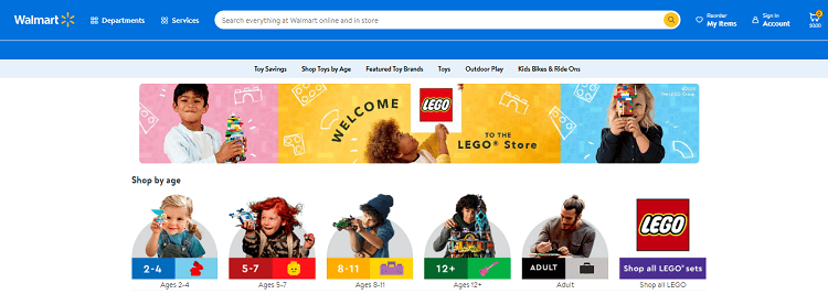 Where to Find LEGO Deals Online walmart lego store